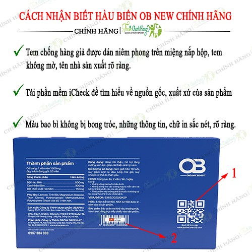 Tinh Chất Hàu Biển OB New -Tăng Cường Sinh Lý, Cải thiện rối loạn cương dương HÔP 20 VIÊN [CHÍNH HÃNG]