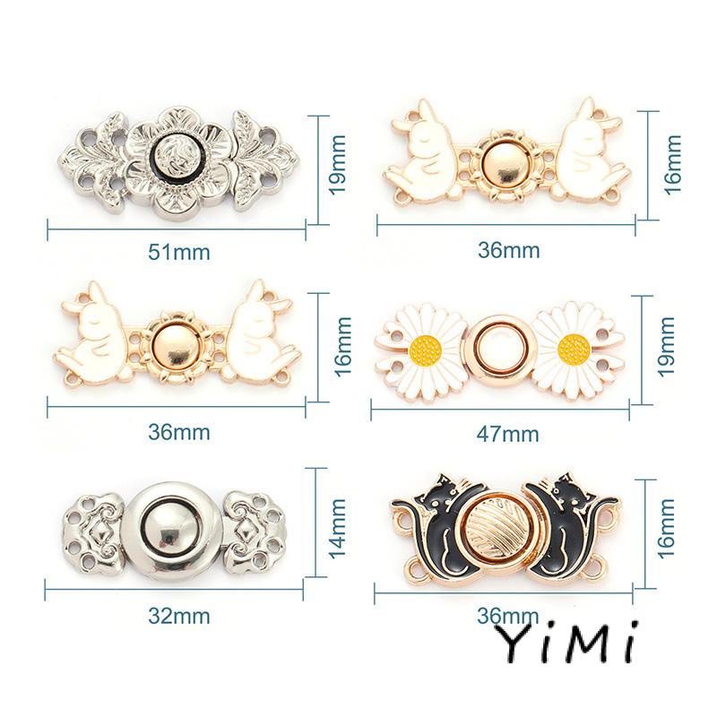 Nút Kim Loại Hình Hoa Cúc Nhỏ Gắn Eo Quần Jean Có Thể Tháo Rời