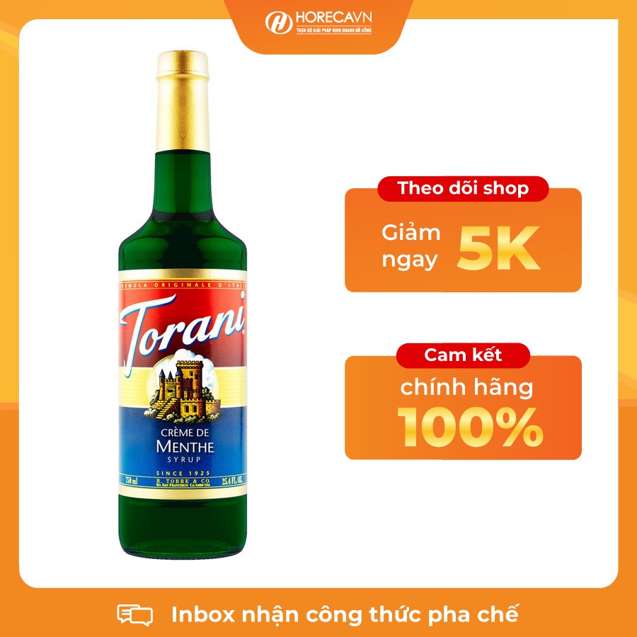 Syrup Torani Các Vị - Hàng Chính Hãng, Có giấy VSATTP