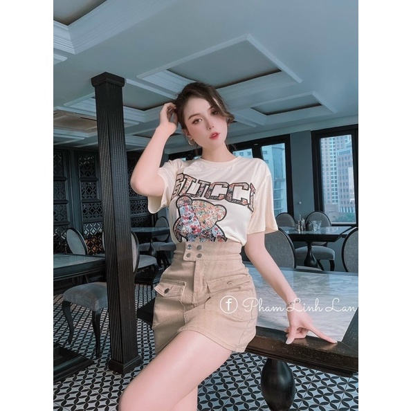 Chân váy kaki cạp cao 3 màu siêu đẹp, size S M L