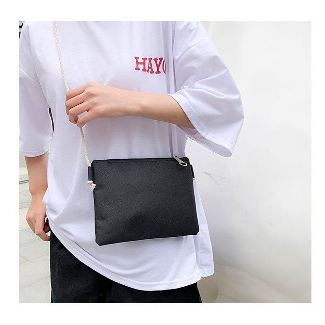 Túi tone vải bố in hình pikachu kèm theo 02 túi đeo chéo ví cầm tay