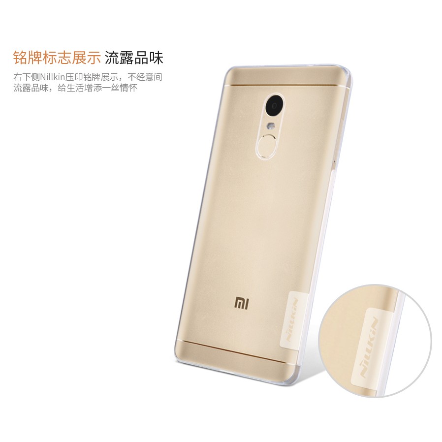 Ốp lưng Xiaomi Redmi Note 4X nhựa Silicone Nillkin trong suốt - Giá rẻ