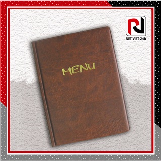 Combo 5 cuốn menu có sẵn khổ A4 (10 lá nhựa)