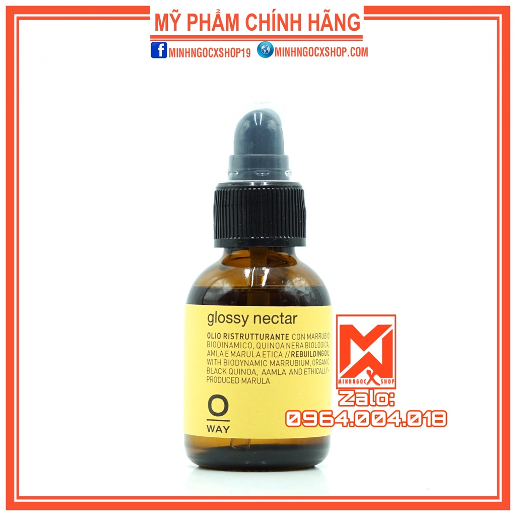 Tinh dầu phục hồi tái tạo tóc OWAY GLOSSY NECTAR 50ml chính hãng