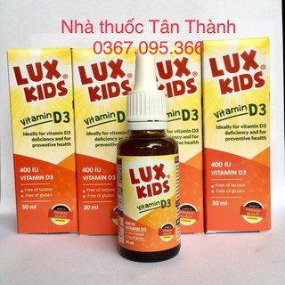 Vitamin d3 luxkids hàng đức chính hãng lọ 30ml