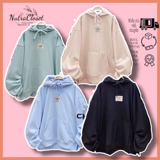 Áo khoác hoodie nỉ tay phồng unisex ulzzang nam nữ