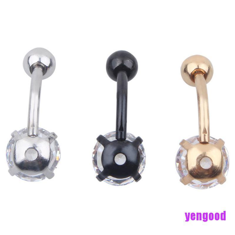 Khuyên Rốn Đính Đá Pha Lê Phong Cách