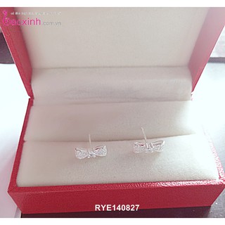 Bông tai bạc Ý 925 Bạc xinh - Nơ đẹp RYE140827