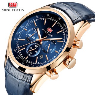 Đồng Hồ Quartz MINI FOCUS Chống Thấm Nước Với Dây Đeo Da