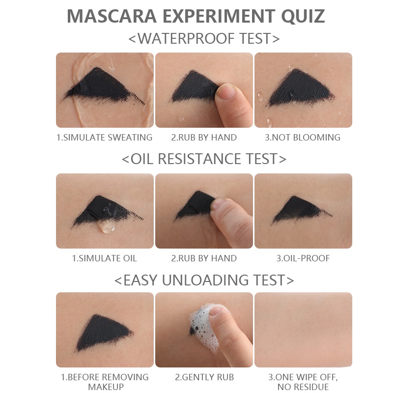 Mascara PUDAIER chải dày và dài lông mi chống thấm nước dành cho làm đẹp