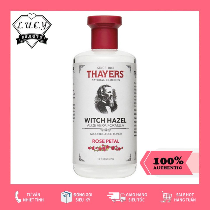 Hàng USA- Nước Hoa Hồng Thayers Rose Petal Witch Hazel Toner