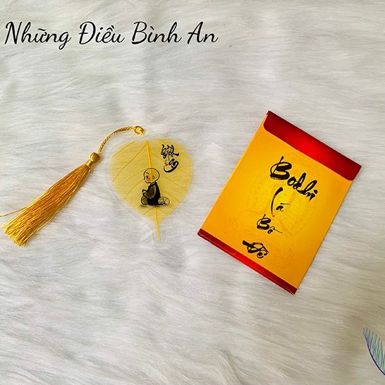 Lá Bồ Đề đã được th.ỉ.nh mang lại bình an, may mắn có dây treo và bao bì đựng 💕FREESHIP 50k💕 - Những Điều Bình An