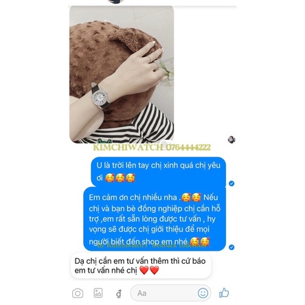 Đồng hồ nữ dimini siêu đá dây da mềm ôm tay