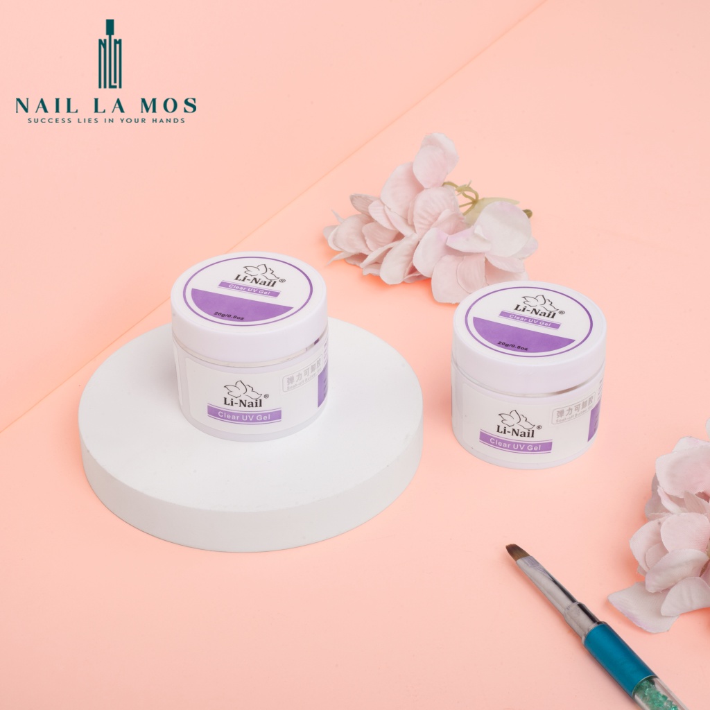 Gel đắp móng Li-nail chính hãng chất đậm đặc không nóng, màu trong suốt