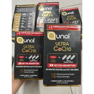 Viên uống bổ tim mạch  Qunol ultra coq10 120v và 30v