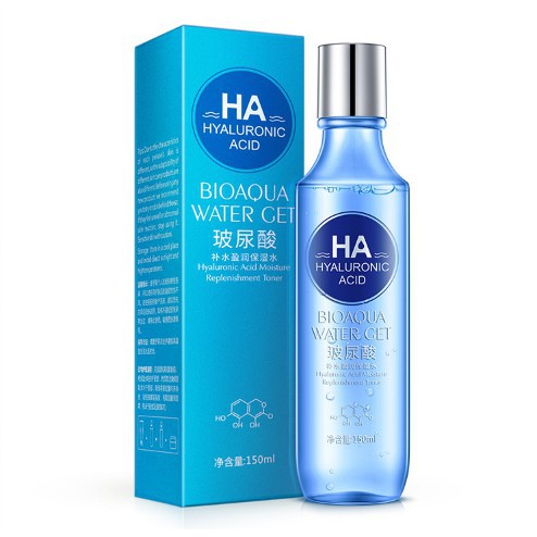 Nước Hoa Hồng Cấp nước Dưỡng da Bioaqua HA Hyaluronic Acid Toner 150ml