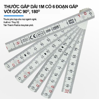 Thước gấp 1m Shinwa