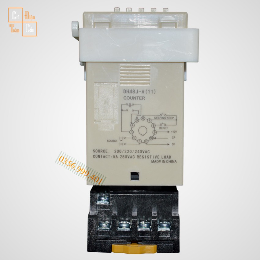 Bộ đếm sản phẩm Counter Omron DH48J- A DHH48J-A Đã kèm ế 8 chân