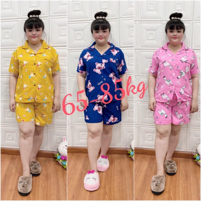 Bộ Pijama Kate Thái 65-85kg - Bộ đùi | BigBuy360 - bigbuy360.vn