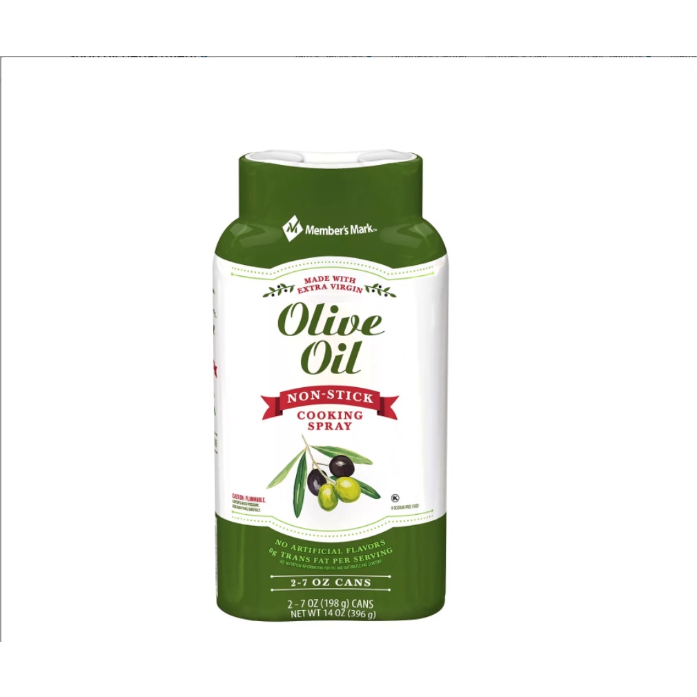 ✅7 oz ( khoảng 700 lần xịt ) Dầu xịt ăn kiêng olive oil Member's Mark dầu ô liu MỚI