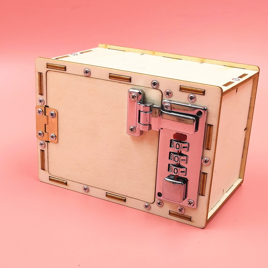 Bộ Đồ Chơi Khoa Học Tự Làm Két Sắt Tiết Kiệm Bằng Gỗ - Paword Box