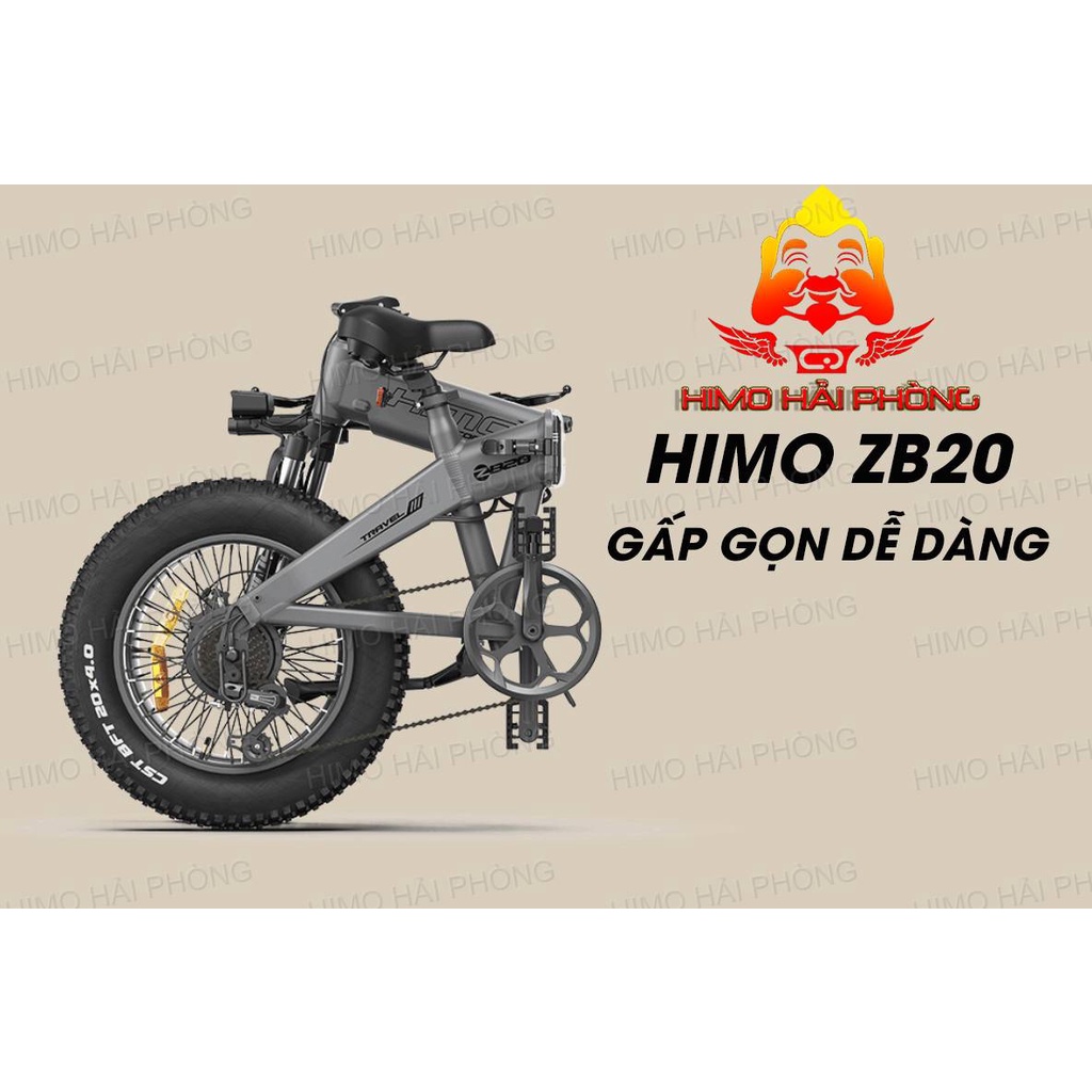 Xe đạp điện có tay ga gấp gọn Xiaomi Himo ZB20 lốp béo siêu khủng