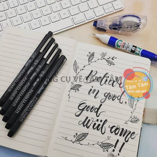 [ TÂM TÂM ]-Bút line Pentel, Bút đi nét Pentel, Pentel PointLiner sản xuất tại Nhật-