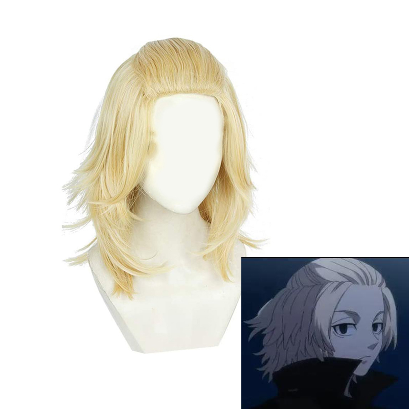Tóc Giả Hóa Trang Nhân Vật Phim Hoạt Hình Tokyo Revengers Sano Manjir Mikey 50cm Chifuyu Matsuno Wig