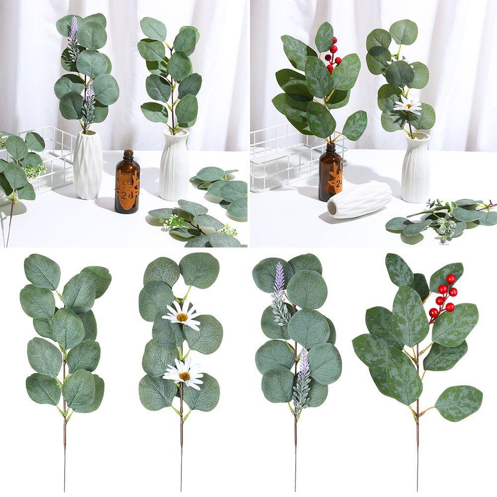 JANE 10 Cành Khuynh Diệp Nhân Tạo Trang Trí Nhà Cửa