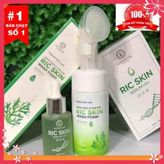 [CHÍNH HÃNG]Combo Serum Ric Skin + Sữa rửa mặt KOHINOOR