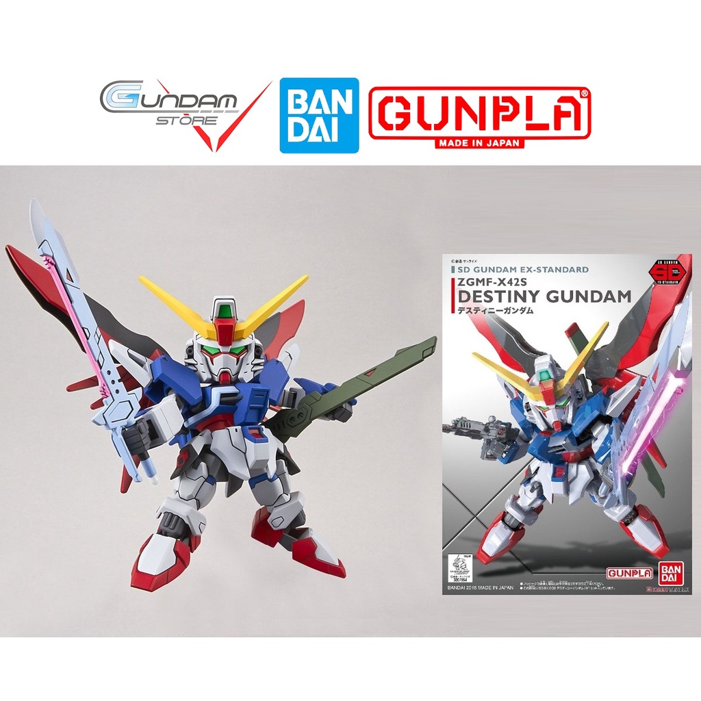 Mô Hình Gundam SD DESTINY EX-STANDARD Bandai Seed Super Deform Đồ Chơi Lắp Ráp Anime Nhật