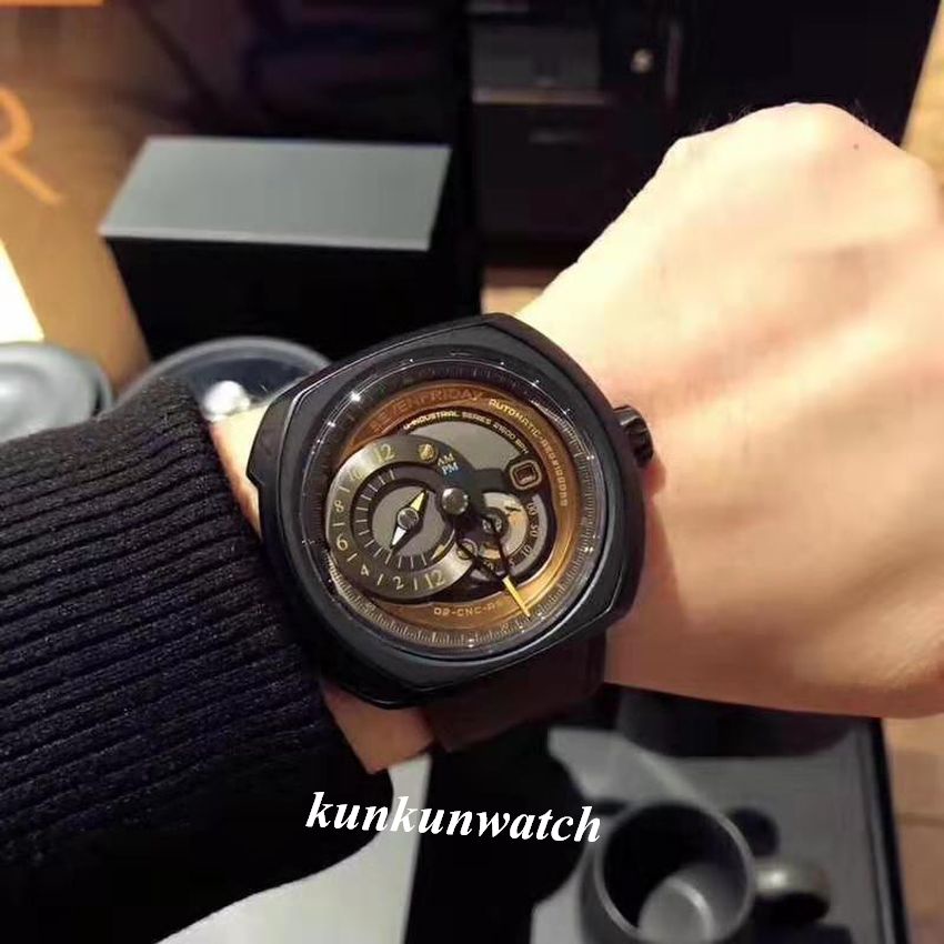 Đồng Hồ Nam Sevenfriday Q2/03 Automatic Dây Da  Fullbox + Tặng Dây Cao Su Cao Cấp