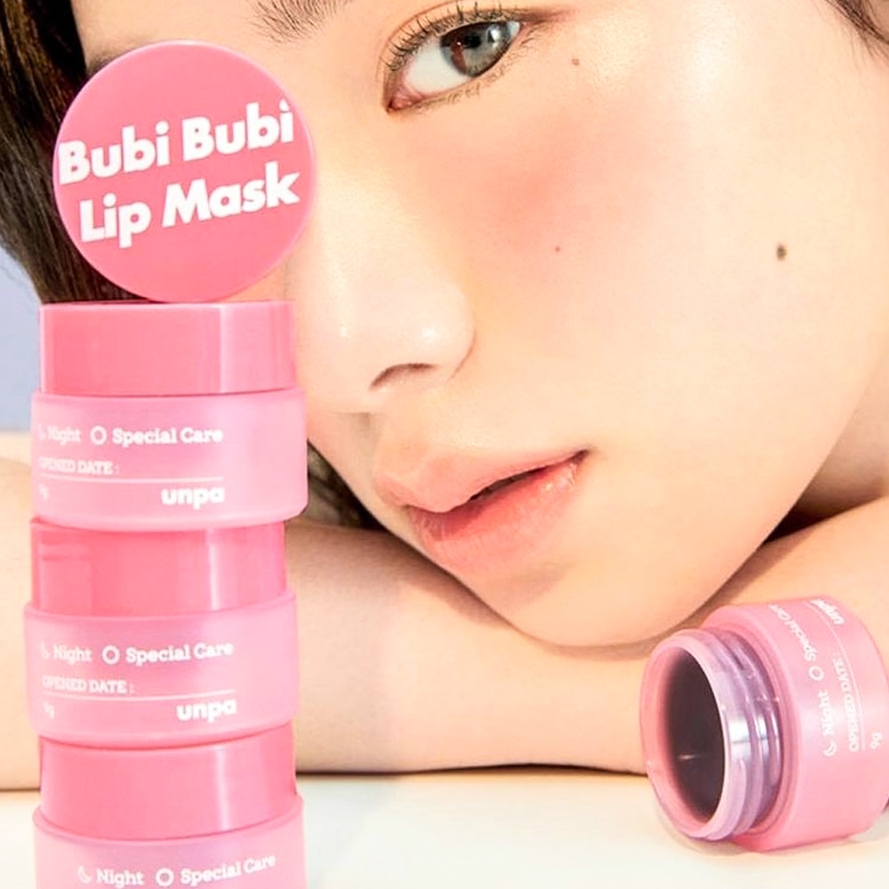 Mặt nạ ngủ môi dưỡng ẩm , làm hồng môi Unpa Bubi Bubi Lip Mask 9g NPP Tido88