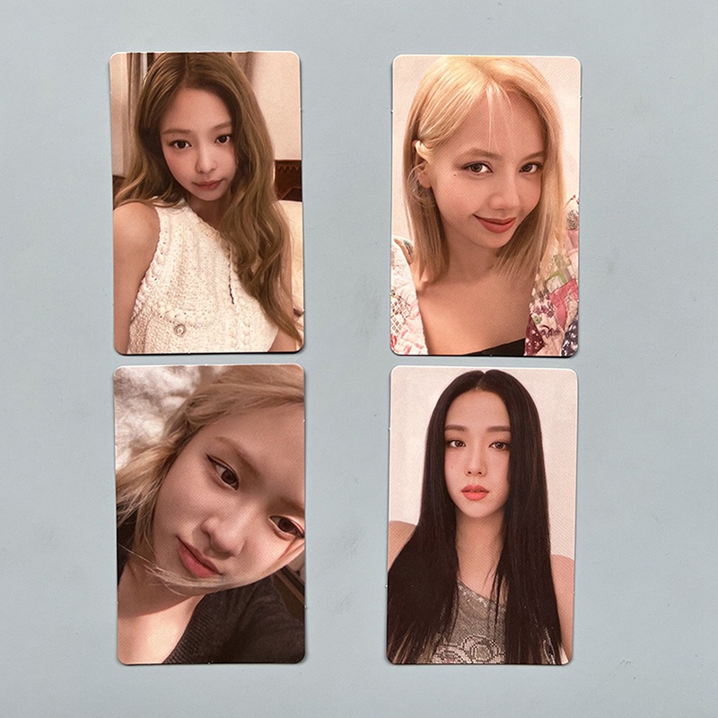 Bộ 4 Thẻ Hình Nhóm Nhạc BLACKPINK Sinh Động