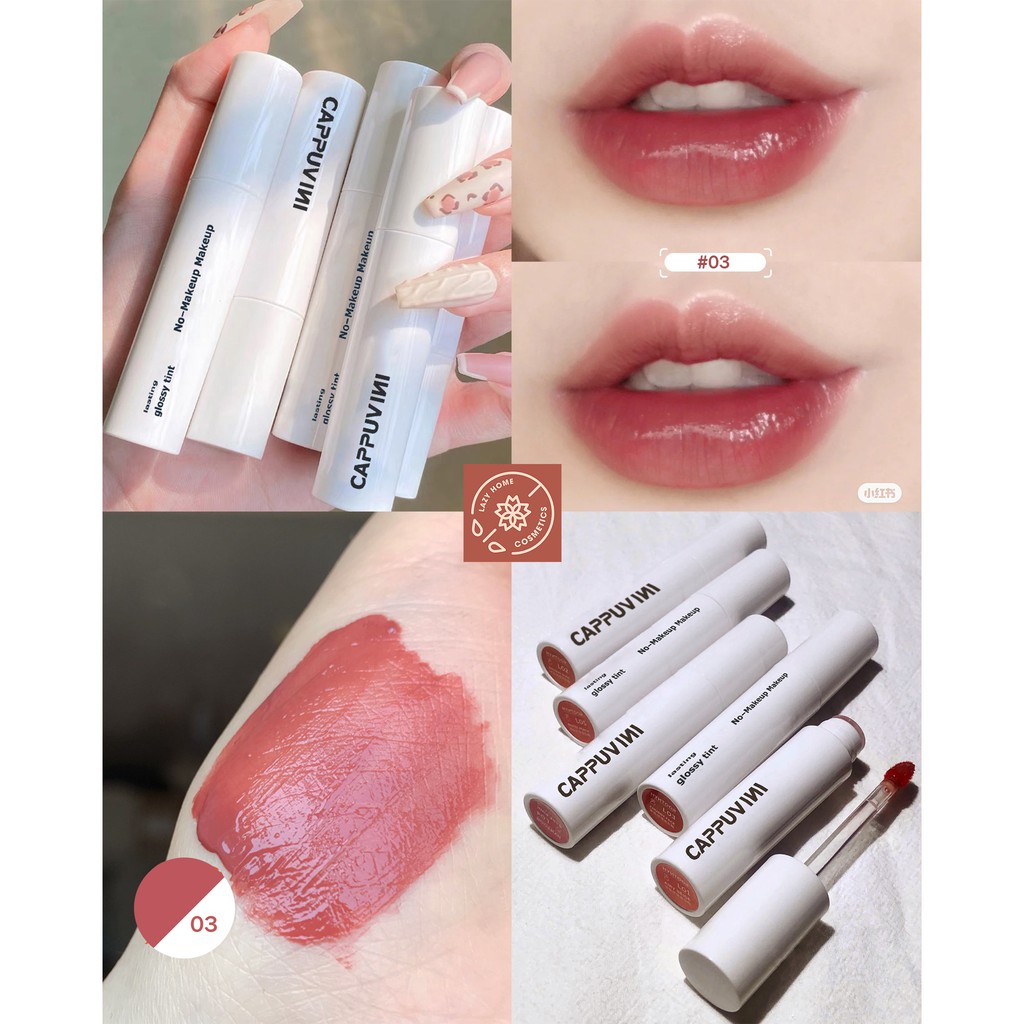 Son Tint Bóng Màu MLBB Tự Nhiên CAPPUVINI Lasting Glossy Tint No-Makeup Makeup | BigBuy360 - bigbuy360.vn
