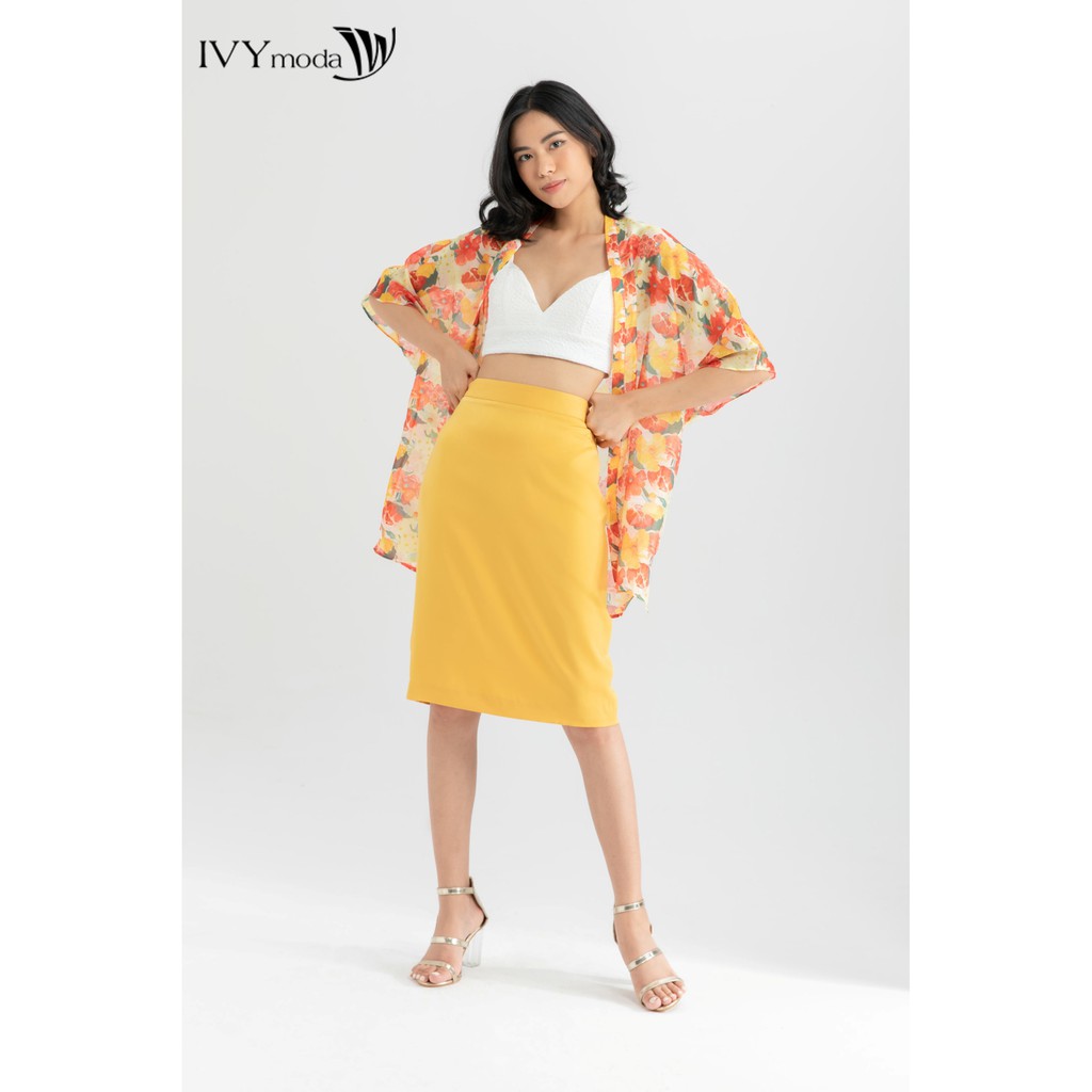 [NHẬP WABRTL5 GIẢM 10% TỐI ĐA 50K ĐH 250K ]Áo khoác kimono nữ đi biển IVY moda MS 17B8595