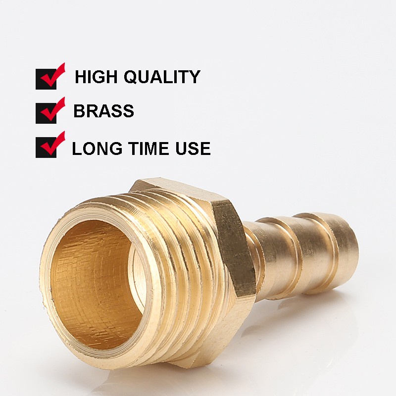 Đầu Nối Ống Nước Bằng Đồng 1 / 8 "1 / 4" 3 / 8 "1 / 2" - 6mm 8mm 10mm 12mm 14mm