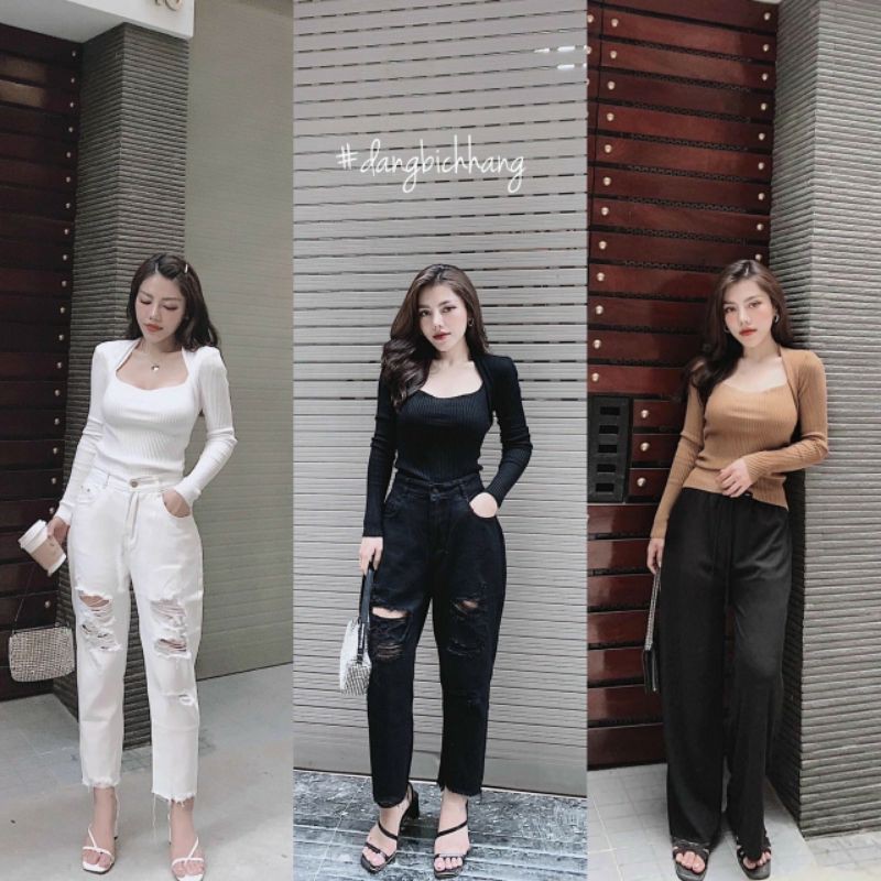 Bigsize - ÁO CỔ Vuông len tăm hàng quảng châu 50-80kg | BigBuy360 - bigbuy360.vn