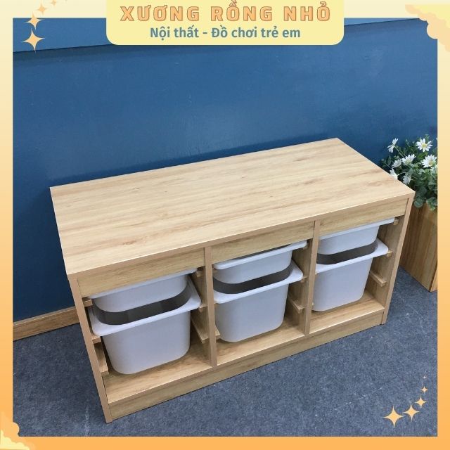 Kệ đồ chơi trẻ em-Kệ đồ chơi cho bé-Kệ để đồ chơi cho bé-Kệ thùng nhựa IKEA-Xương Rồng Nhỏ
