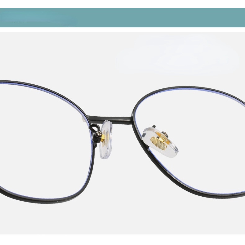 Kính Cận Gọng Kim Loại Chống Bức Xạ Phong Cách retro Thời Trang Unisex
