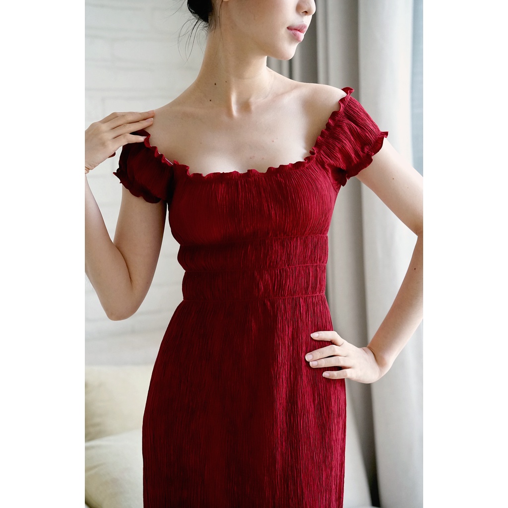 Đầm Cocktail "La Lune" - Xô Cotton Dập | Fiona du Sud