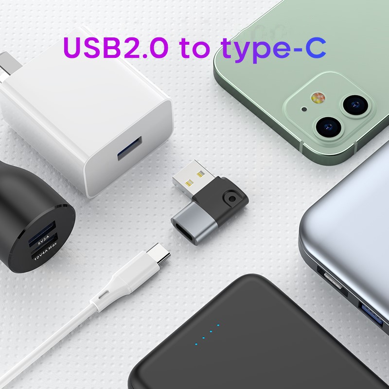 XIAOMI Cáp Chuyển Đổi Usb 2.0 Sang Type C Otg 90 ° Cho Macbookpro