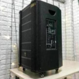 Loa karaoke di động Temeisheng GD160, Loa kéo thùng gỗ 4 tấc hát karaoke ngoài trời công suất lớn + Tặng 2 micro