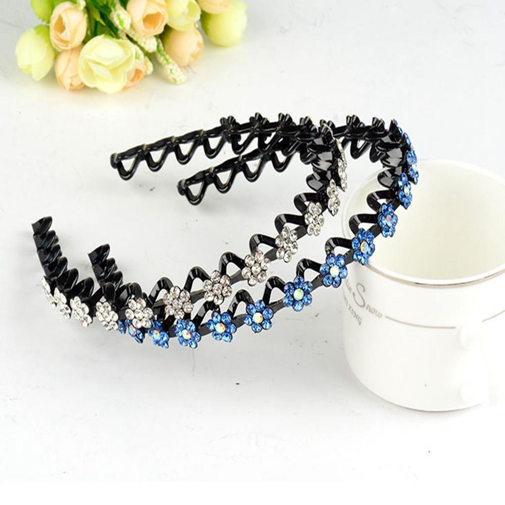 Băng Đô Cài Tóc Đính Hoa Nhiều Màu Sắc Ngọt Ngào Thời Trang Hàn Quốc Cho Nữ
