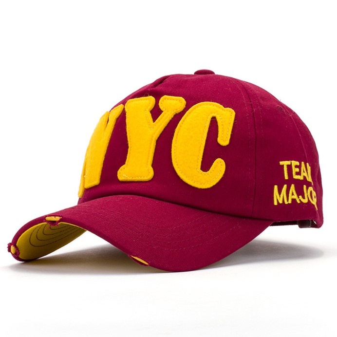 Nón lưỡi trai thêu chữ NYC thời trang cá tính