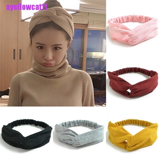 Băng Đô Cài Tóc Đan Chéo Bằng Lụa Cho Nữ