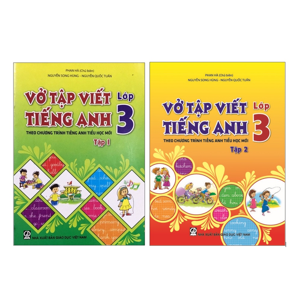 Sách - Combo Vở tập viết tiếng anh 3 (Tập 1+Tập 2)
