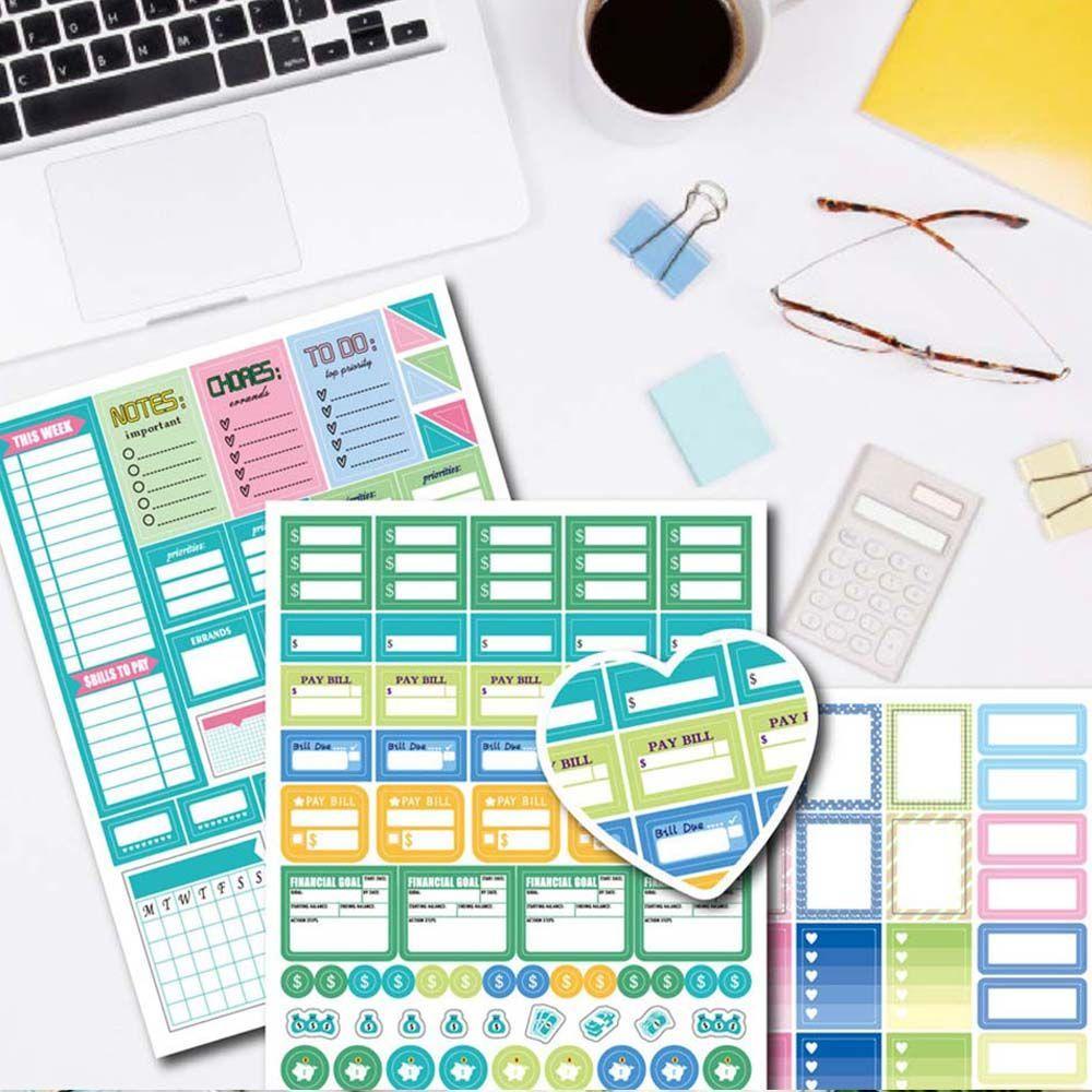 Miếng Dán Trang Trí Sổ Tay / Nhật Ký Tự Dính Chống Thấm Nước Họa Tiết Dễ Thương