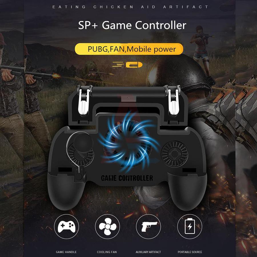 Bộ Tay Cầm Chơi Game PUBG ,Liên Quân - Tích Hợp Quạt Tản nhiệt - Tay cầm chơi game PUBG,tay cầm game, tay cầm tản nhiệt