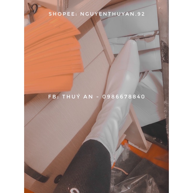 Bốt da gót nhọn cao 8cm⚡️ANDU STORE⚡️[VIDEO +ẢNH THẬT] | BigBuy360 - bigbuy360.vn